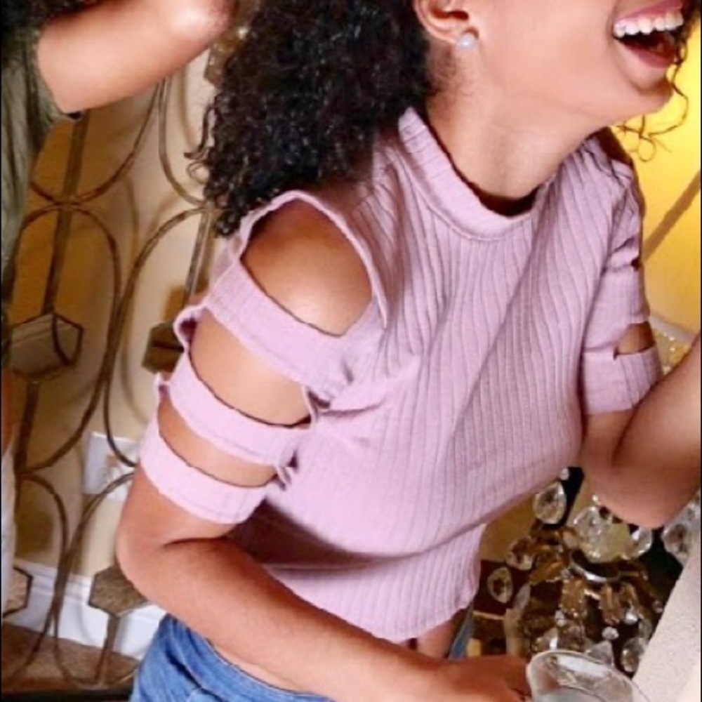 Dusty Pink Crop Top